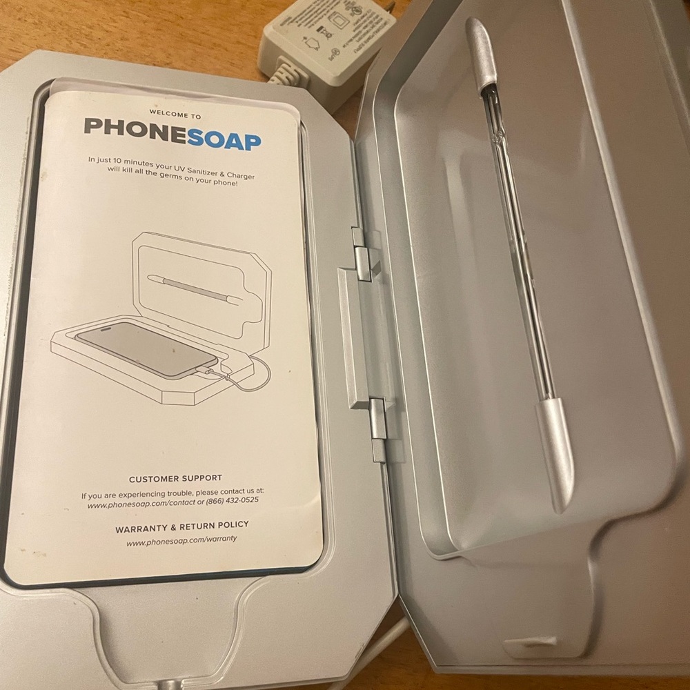 Silver UV Sanitizer and Charger